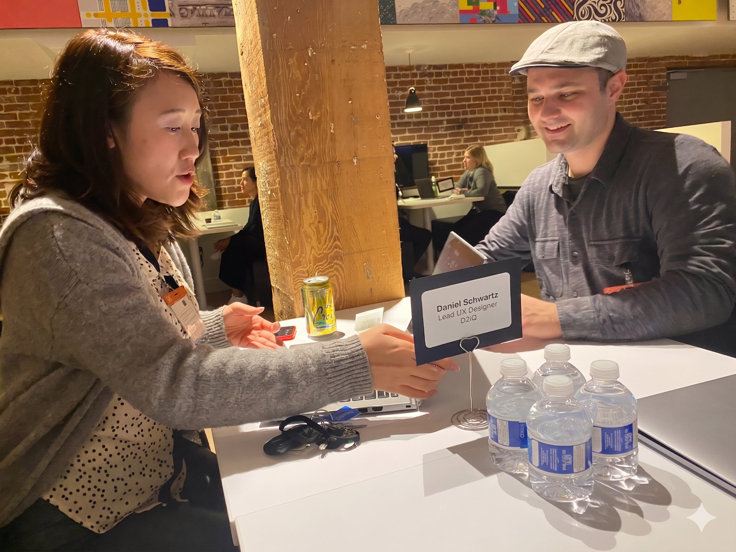 Daniel Schwartz mentoring at Adobe UX Mentor Night 2020